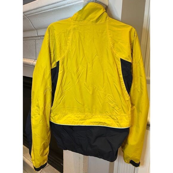REI Men’s Lightweight Reflective Strip Windbreaker Vented Yellow Jacket Sz M - Picture 2 of 13